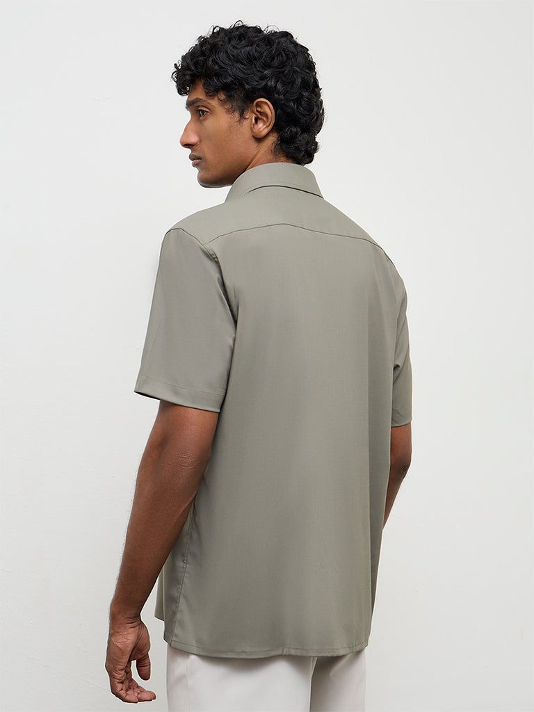 WES Formals Sage Slim-Fit Shirt