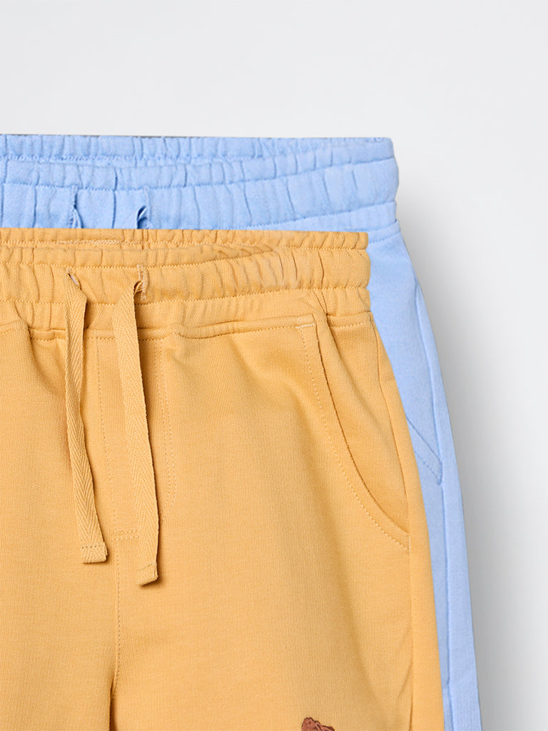 2-Pack HOP Kids Boys Multicolour Mid-Rise Cotton Shorts - Exclusive