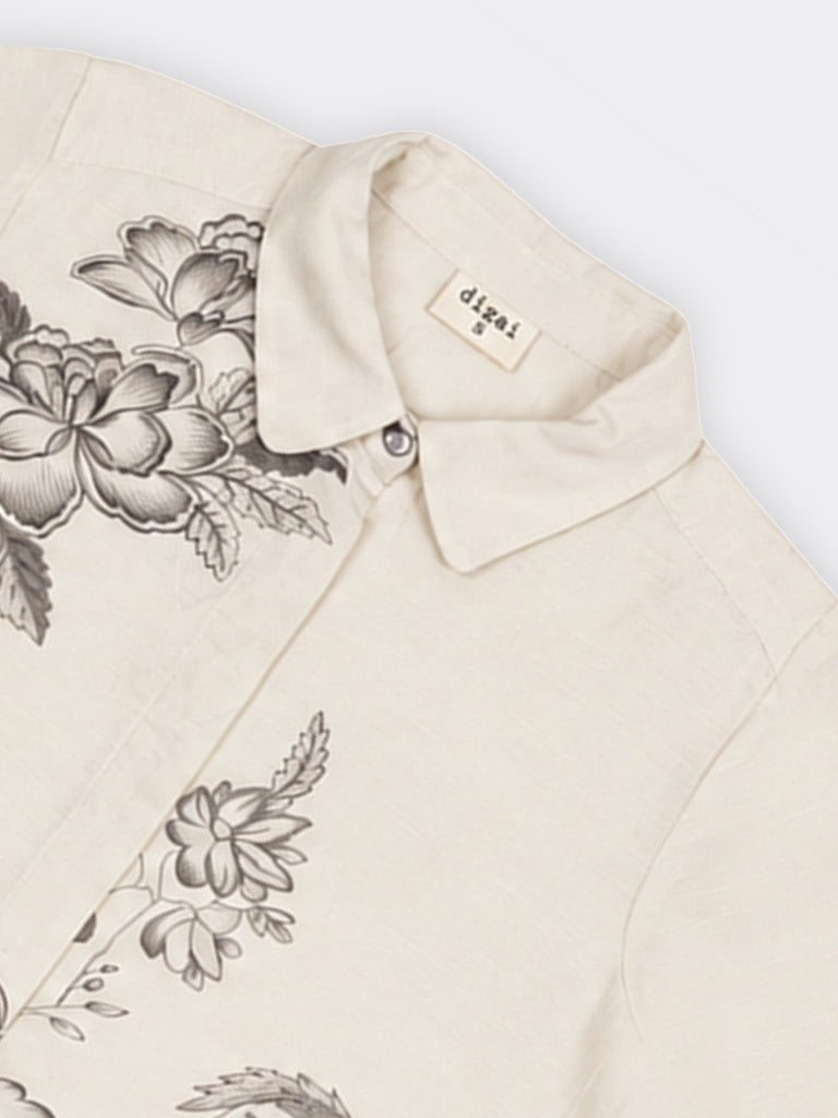 Diza Light Taupe Nature-Inspired Tunic
