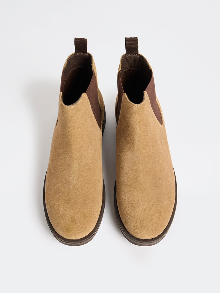 SOLEPLAY Beige Suede Leather Boots