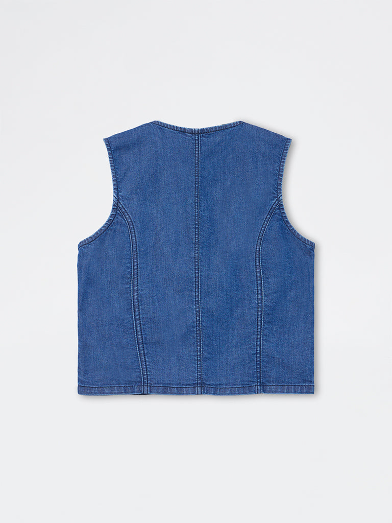 LOV Blue Denim Top