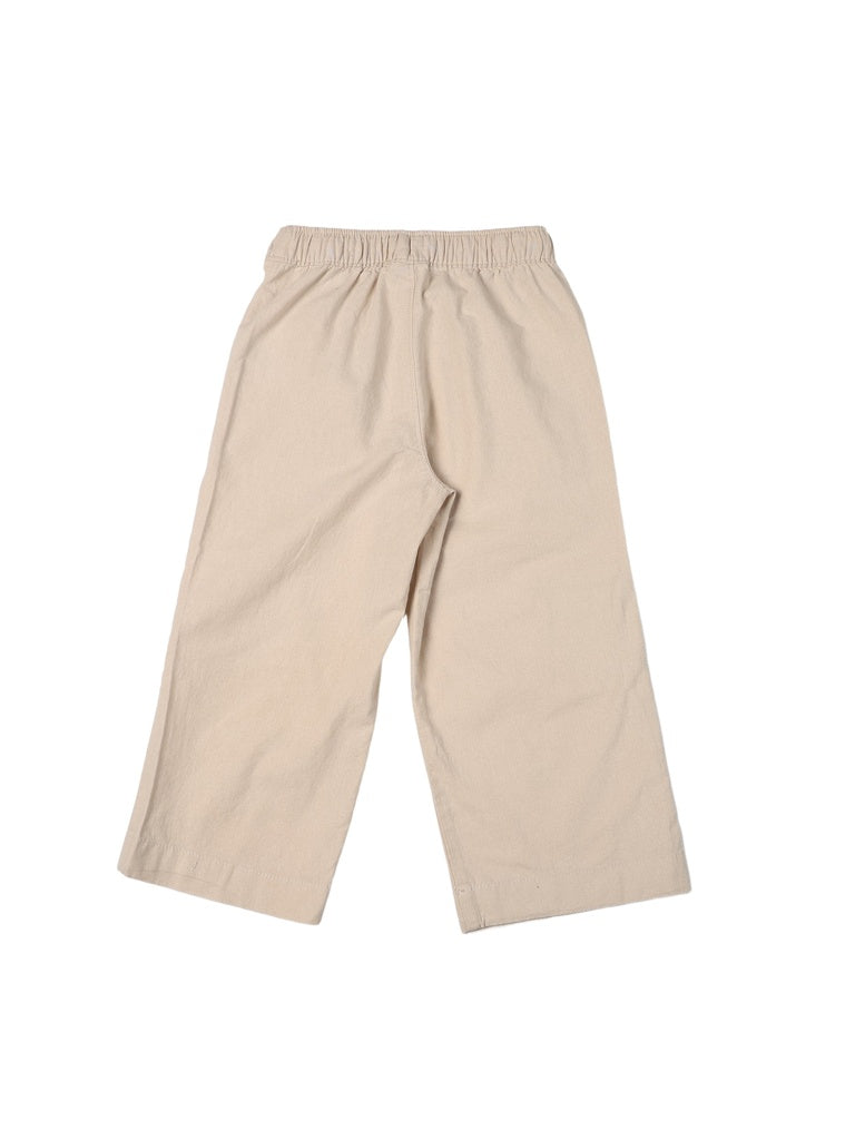 HOP Kids Boys Stone Multi-Pocket Relaxed Fit Cotton Cargo Trousers