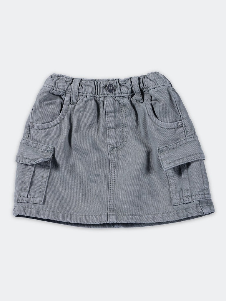 HOP Kids Girls Sage Denim Knee-Length Skirt