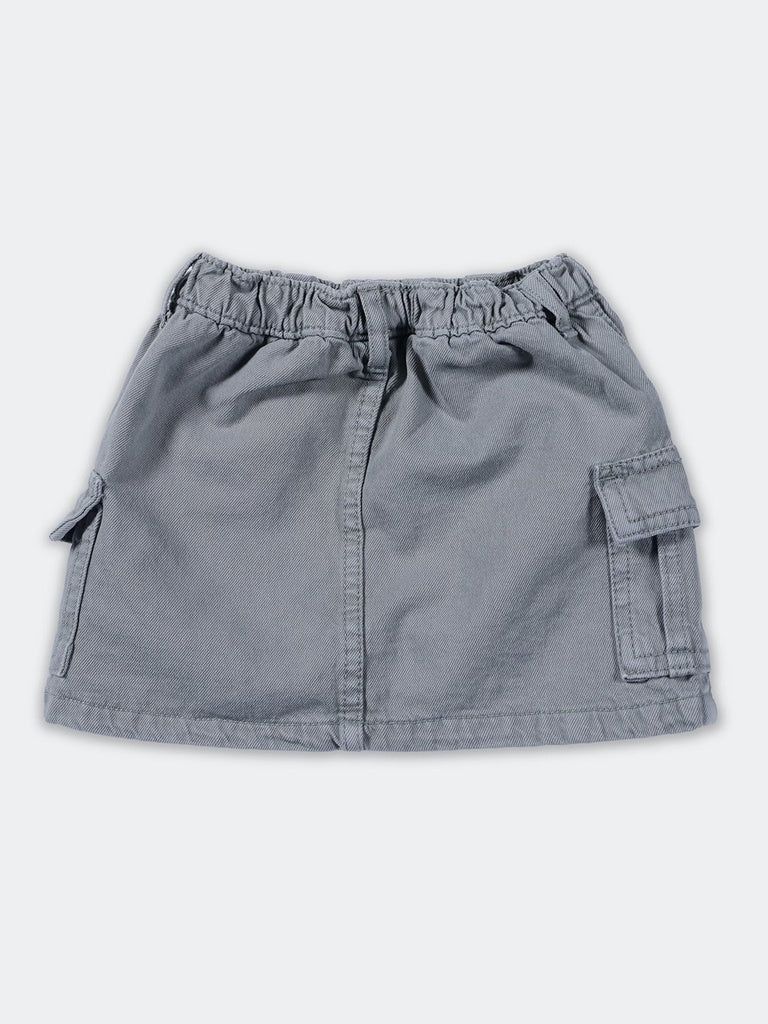 HOP Kids Girls Sage Denim Knee-Length Skirt