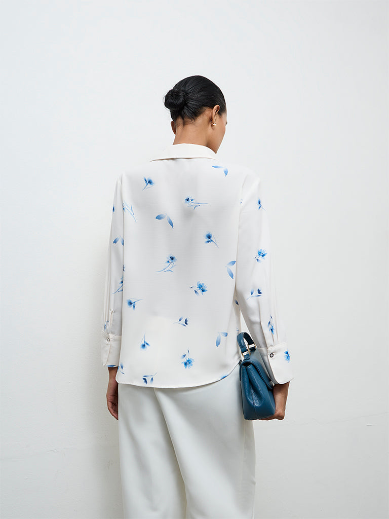 Wardrobe Ivory Printed Shirt