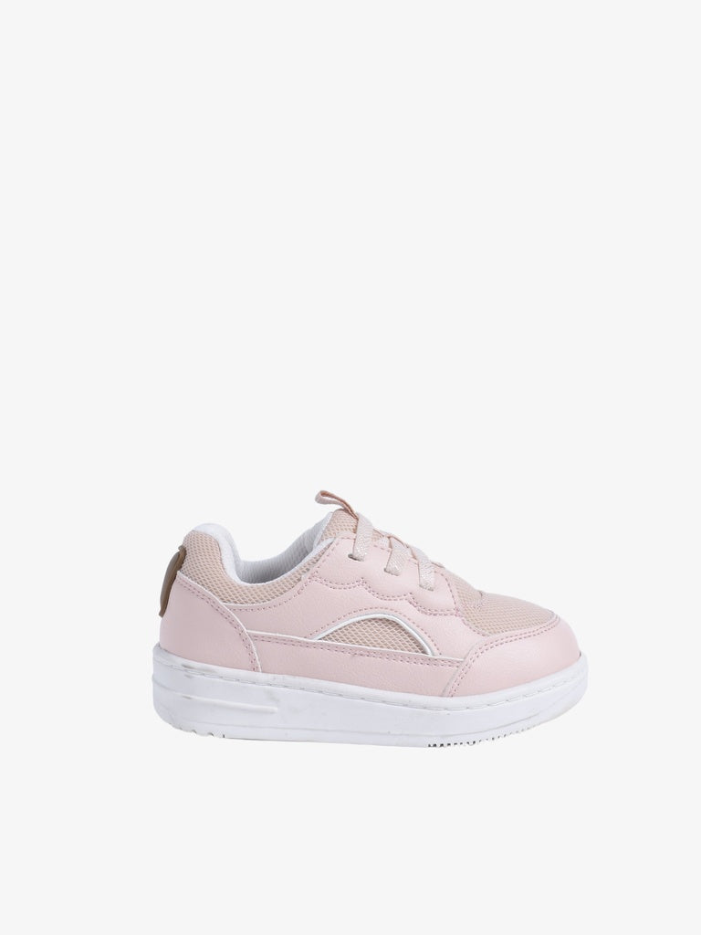 Yellow Pink Low-Top Sneakers