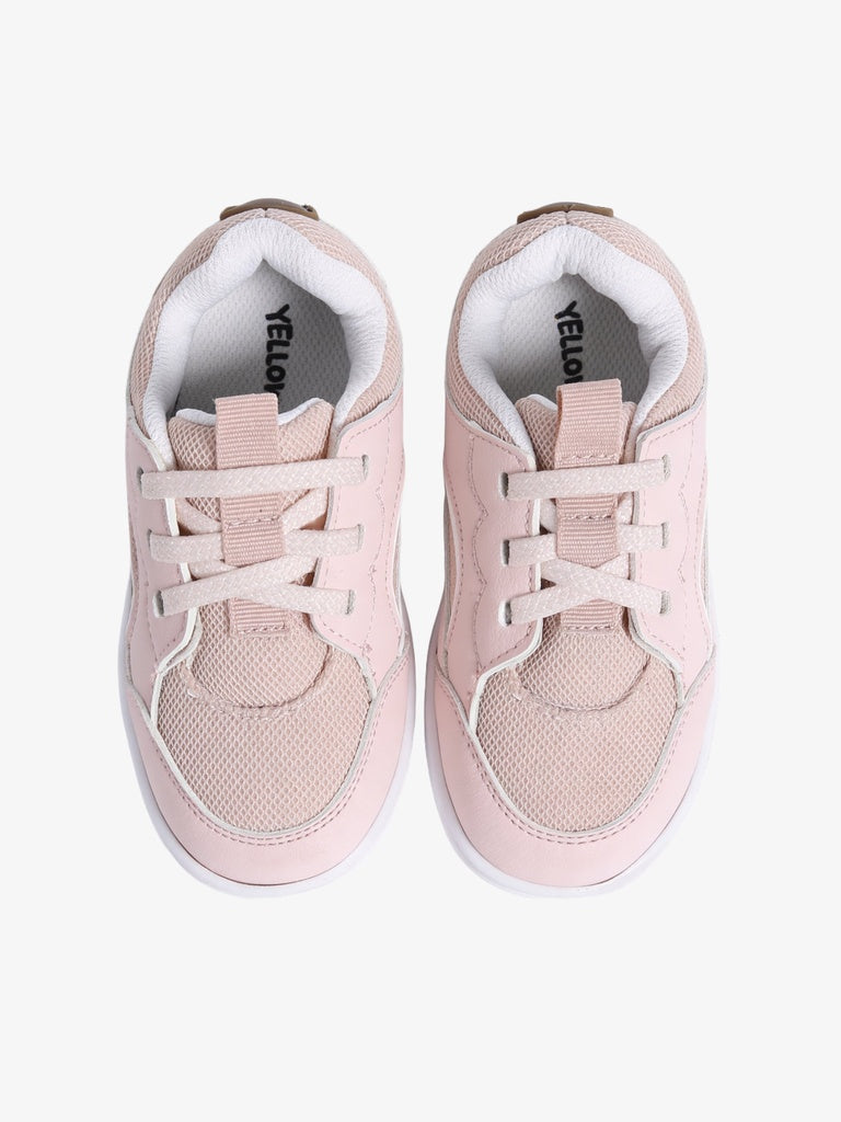 Yellow Pink Low-Top Sneakers