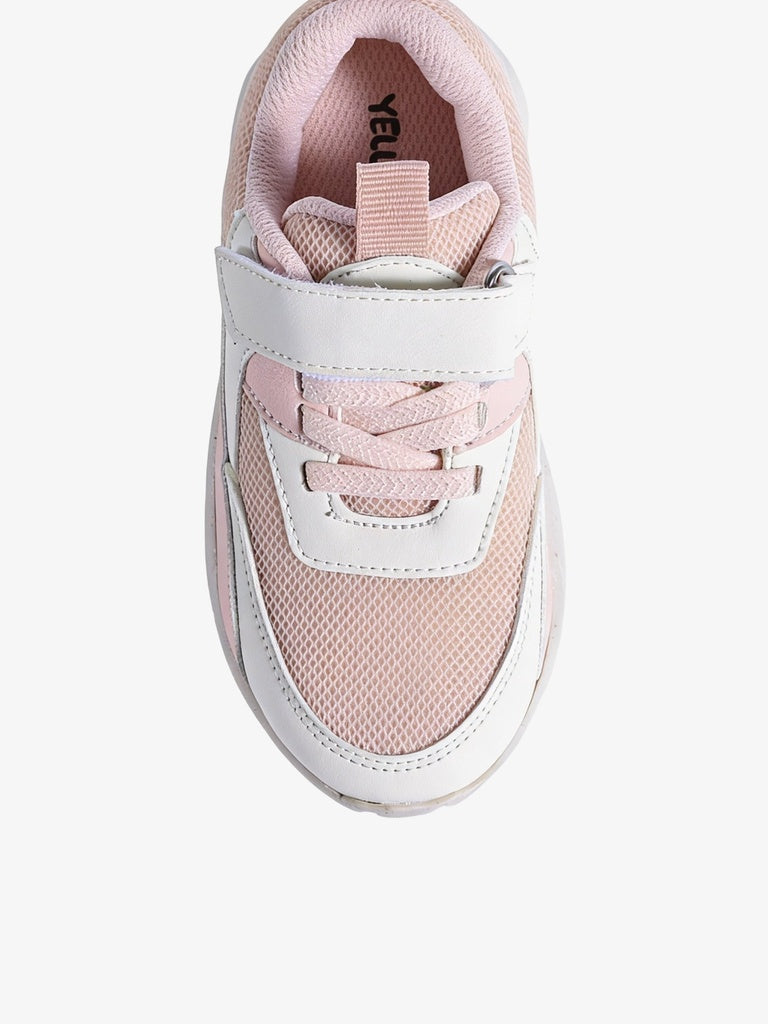 Yellow Pink Hazel Design Casual Sneakers