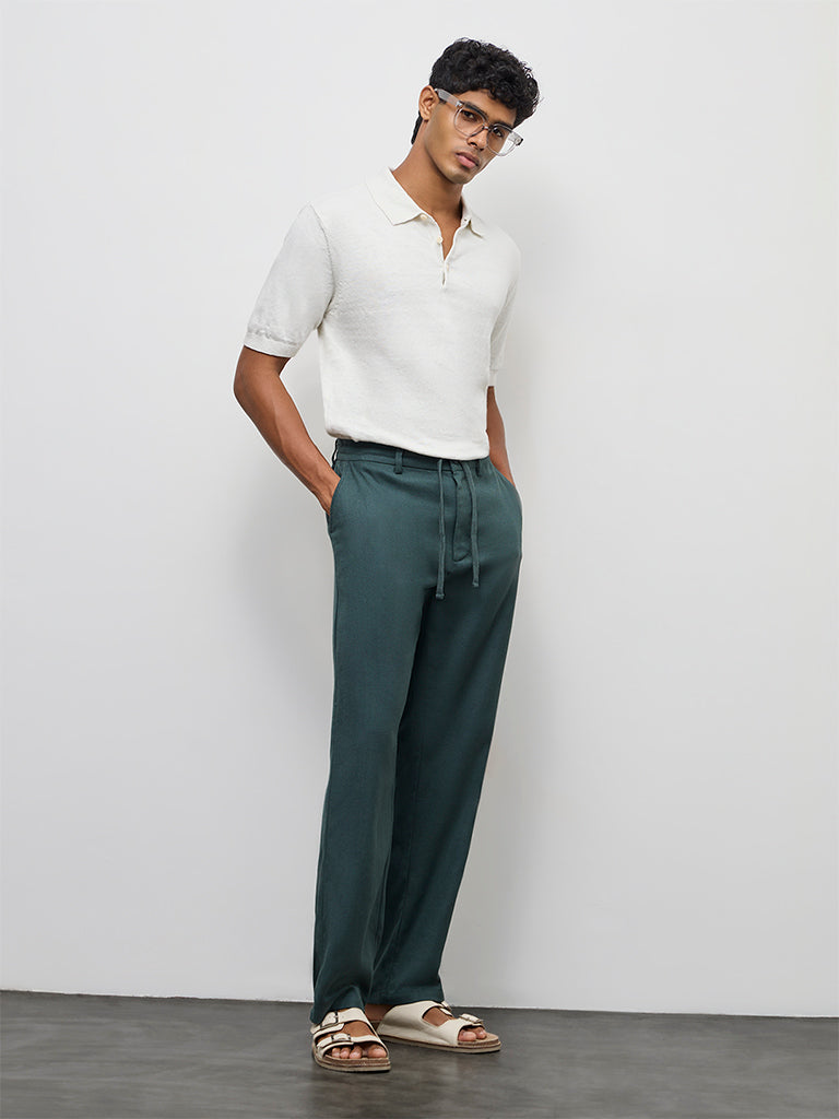 ETA Off-White Relaxed-Fit Cotton-Blend Polo T-Shirt