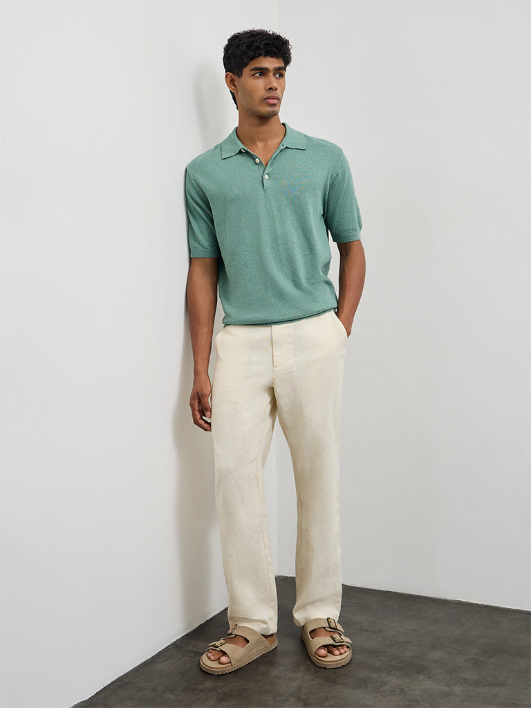 ETA Sage Relaxed-Fit Cotton-Blend Polo T-Shirt