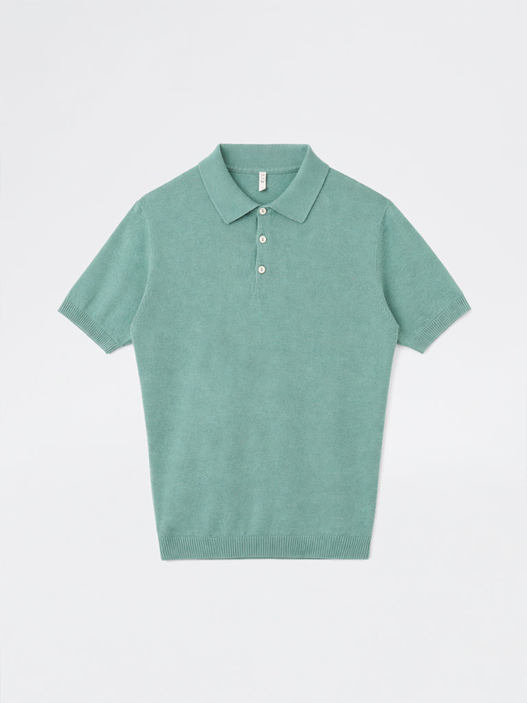 ETA Sage Relaxed-Fit Cotton-Blend Polo T-Shirt