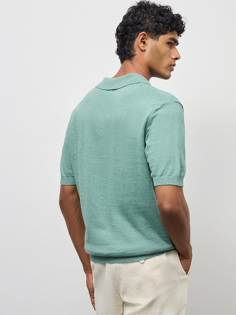 ETA Sage Relaxed-Fit Cotton-Blend Polo T-Shirt