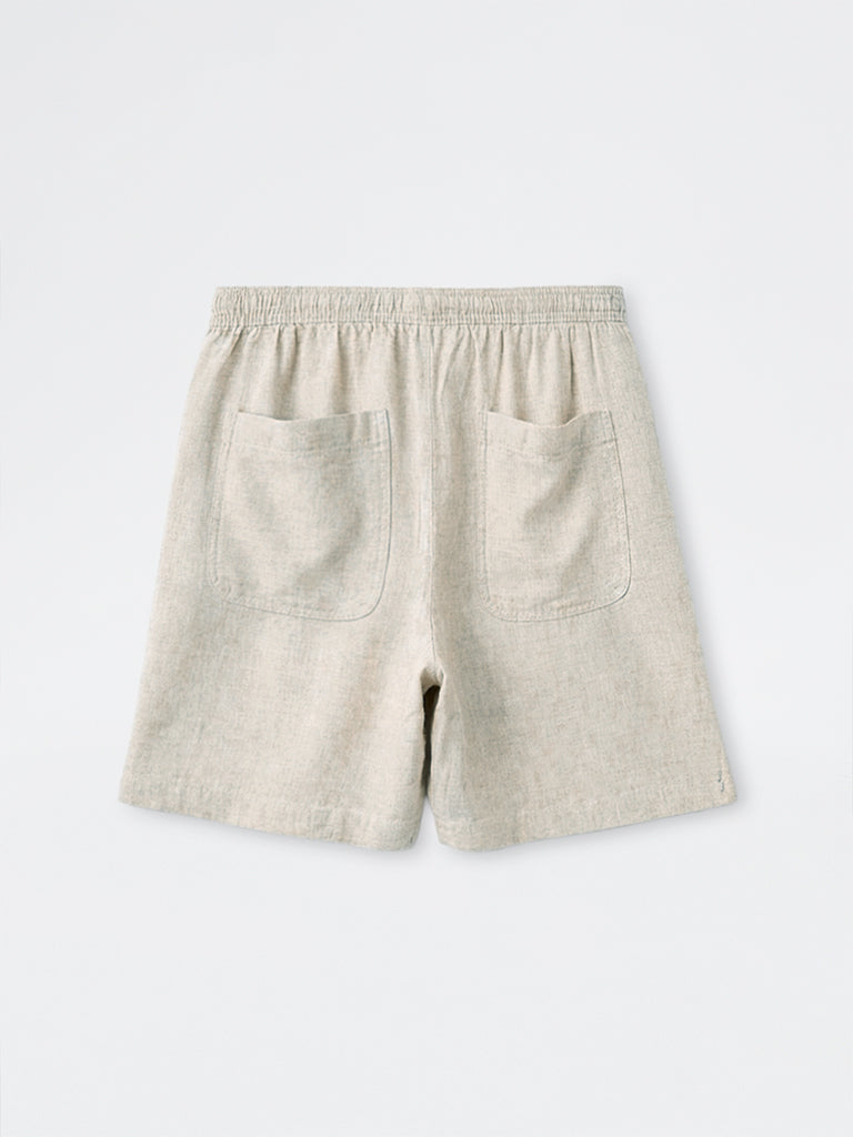 ETA Off-White Relaxed-Fit Mid-Rise Shorts