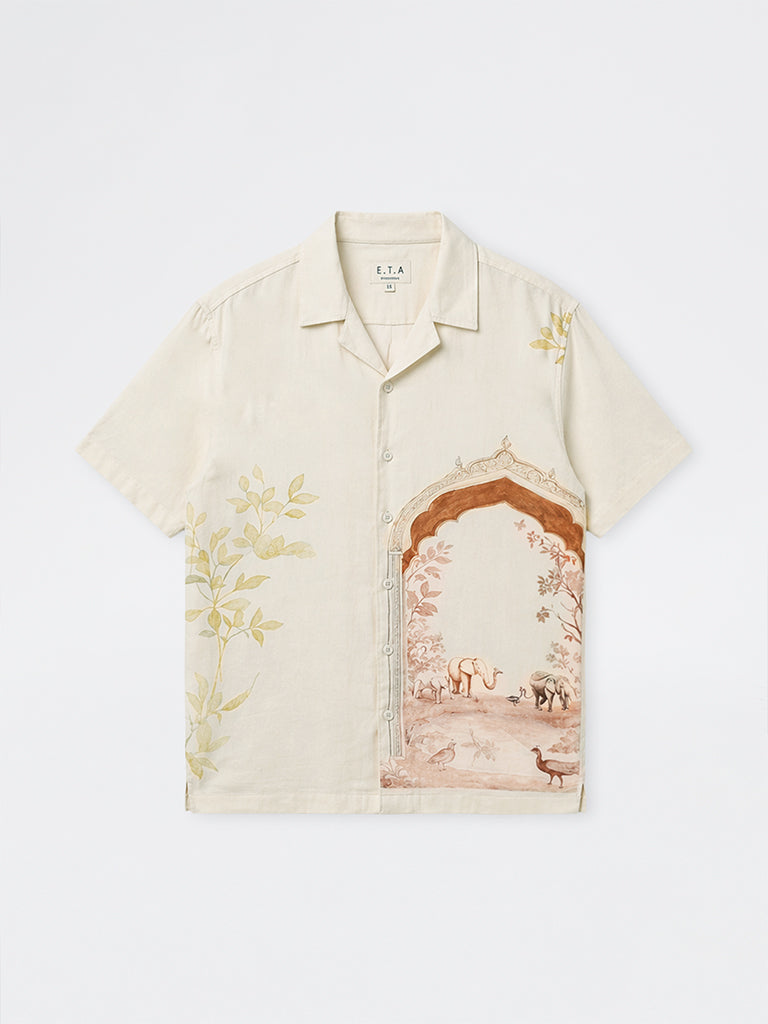 ETA Off-White Scenic-Printed Relaxed-Fit Shirt