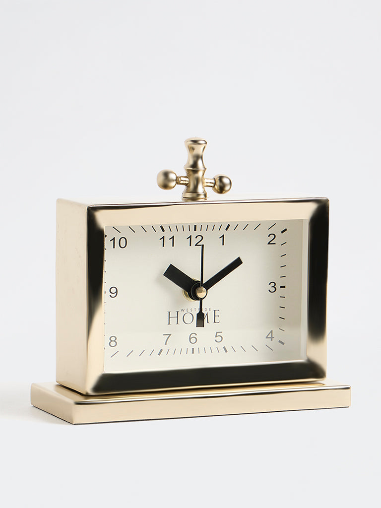 Westside Home Gold Rectangle Table Clock