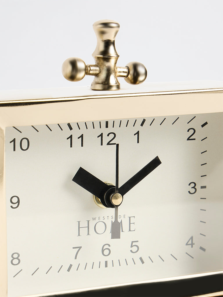 Westside Home Gold Rectangle Table Clock