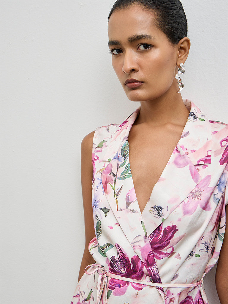 Wardrobe Pink Floral Blazer-Style Top