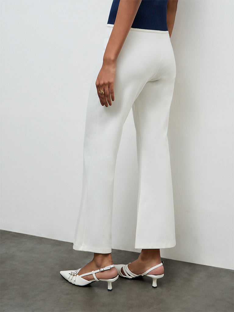 Wardrobe Ivory High-Rise Trousers