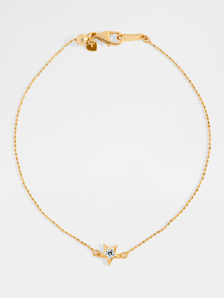 Yellow Lab Diamond Star Bracelet