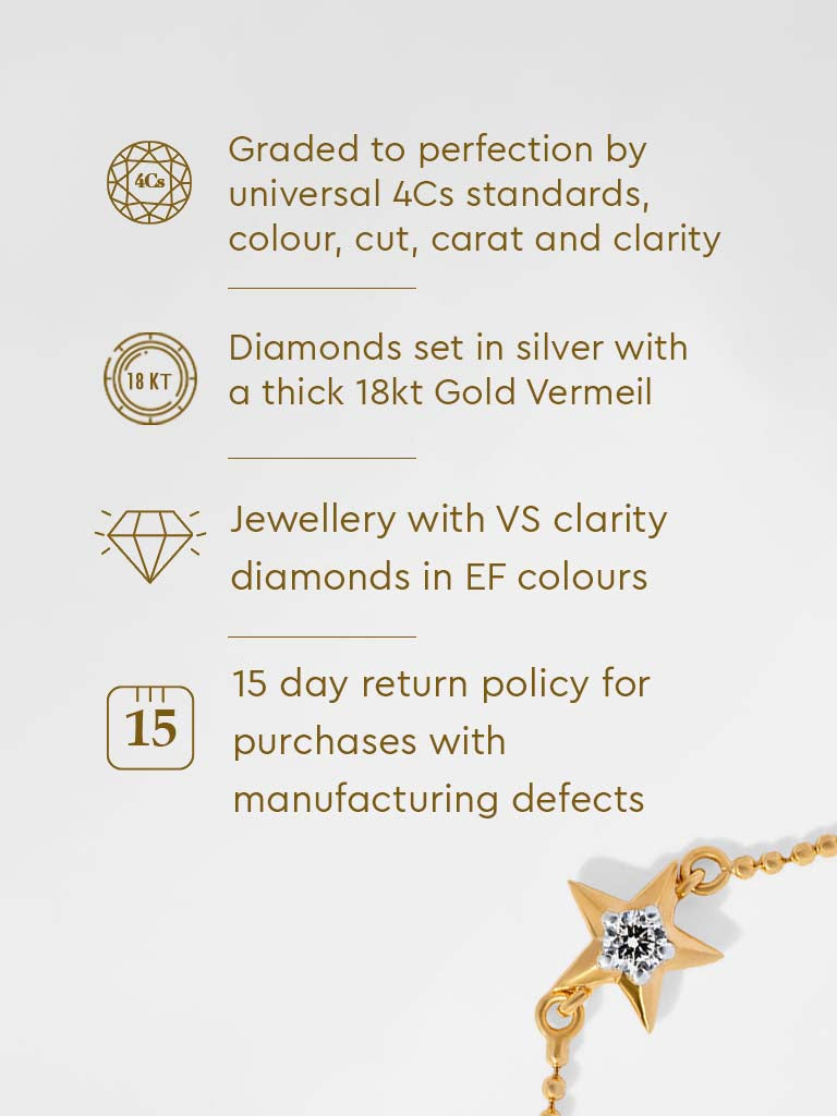 Yellow Lab Diamond Star Bracelet