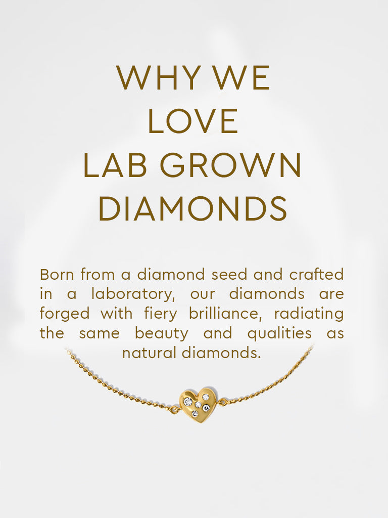 Yellow Lab Diamond Heart Bracelet