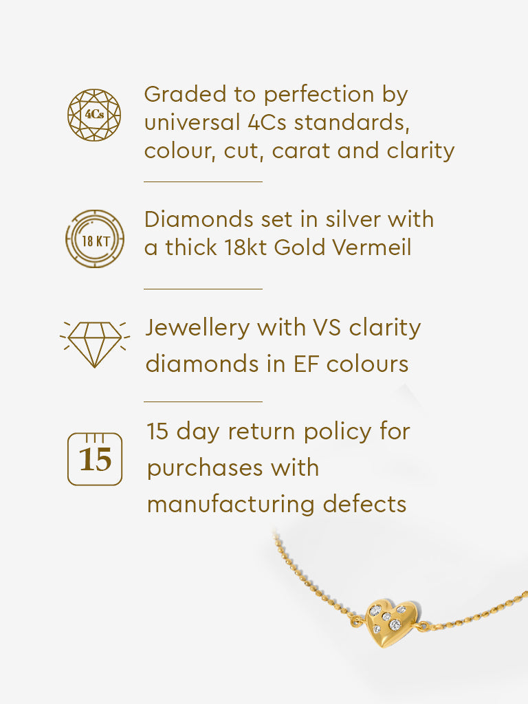 Yellow Lab Diamond Heart Bracelet