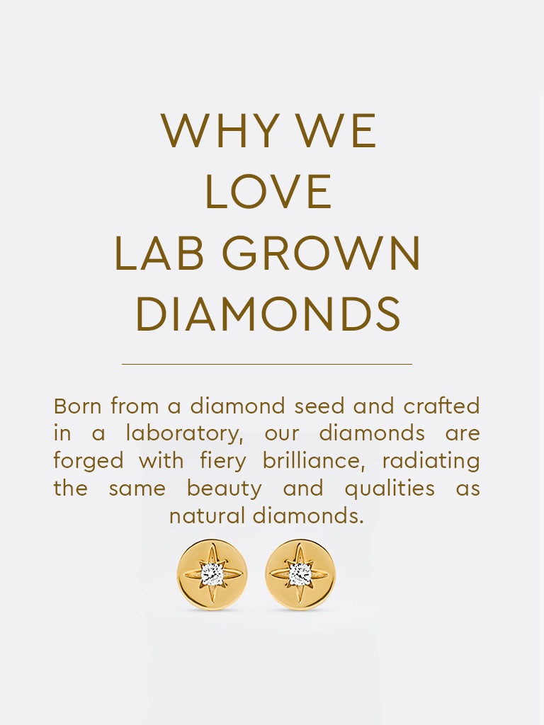 Yellow Lab Diamond Star Disc Earrings