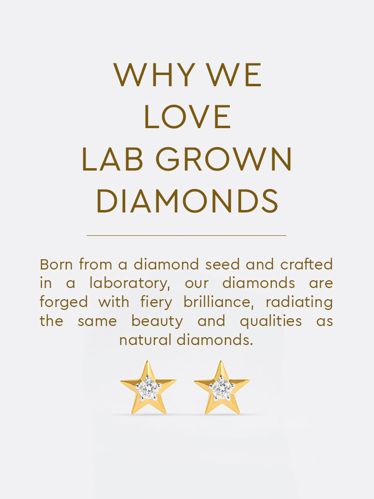 Yellow Lab Diamond Star Earrings