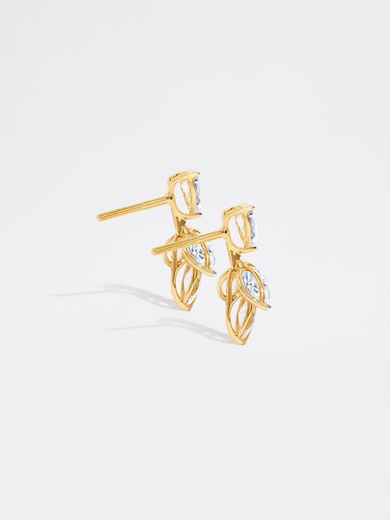 Lab Diamond Drop Earrings
