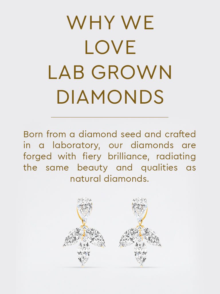 Lab Diamond Drop Earrings