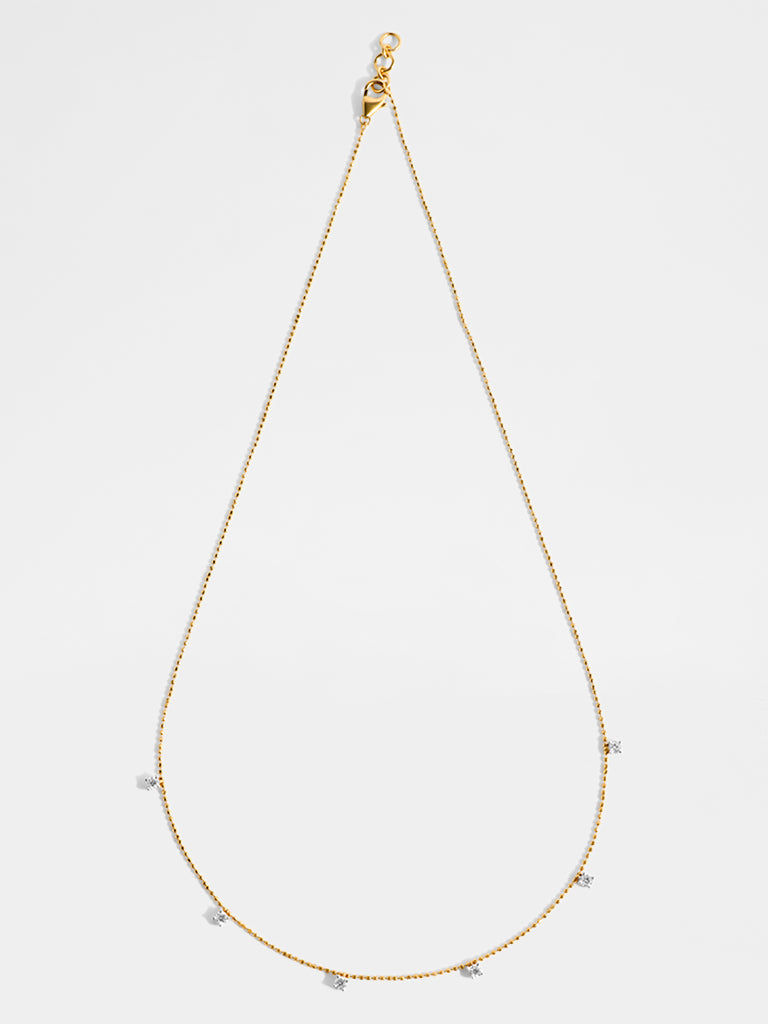 Yellow Lab Diamond Dangle Necklace