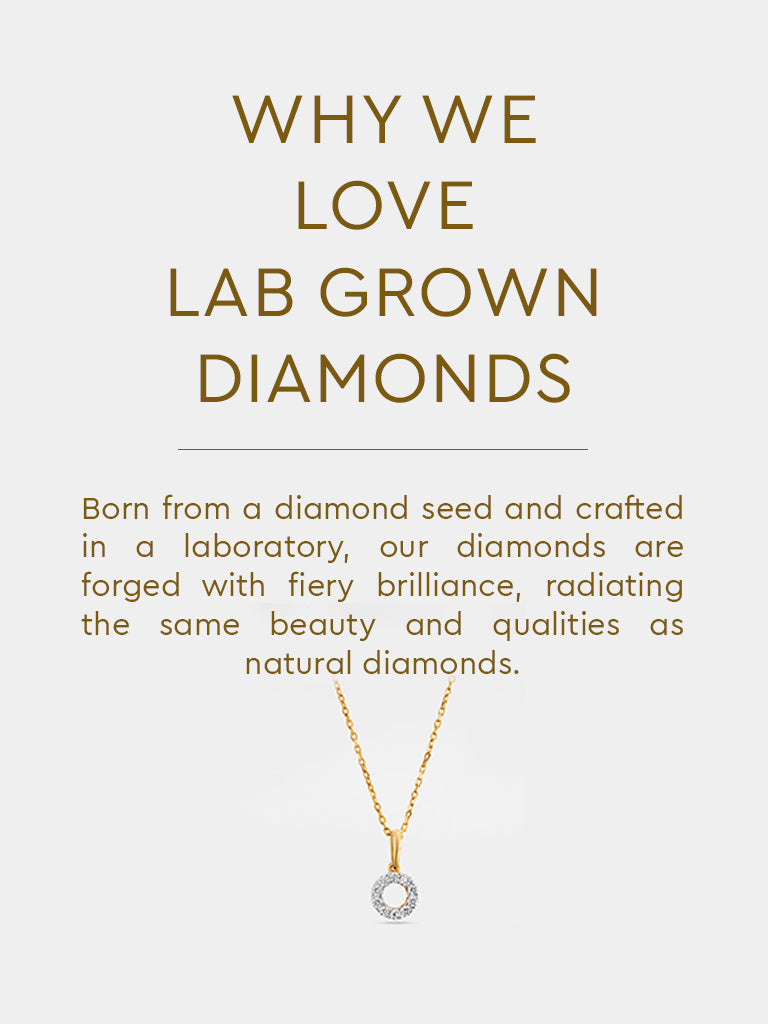 Yellow Lab Diamond Circle of Life Necklace