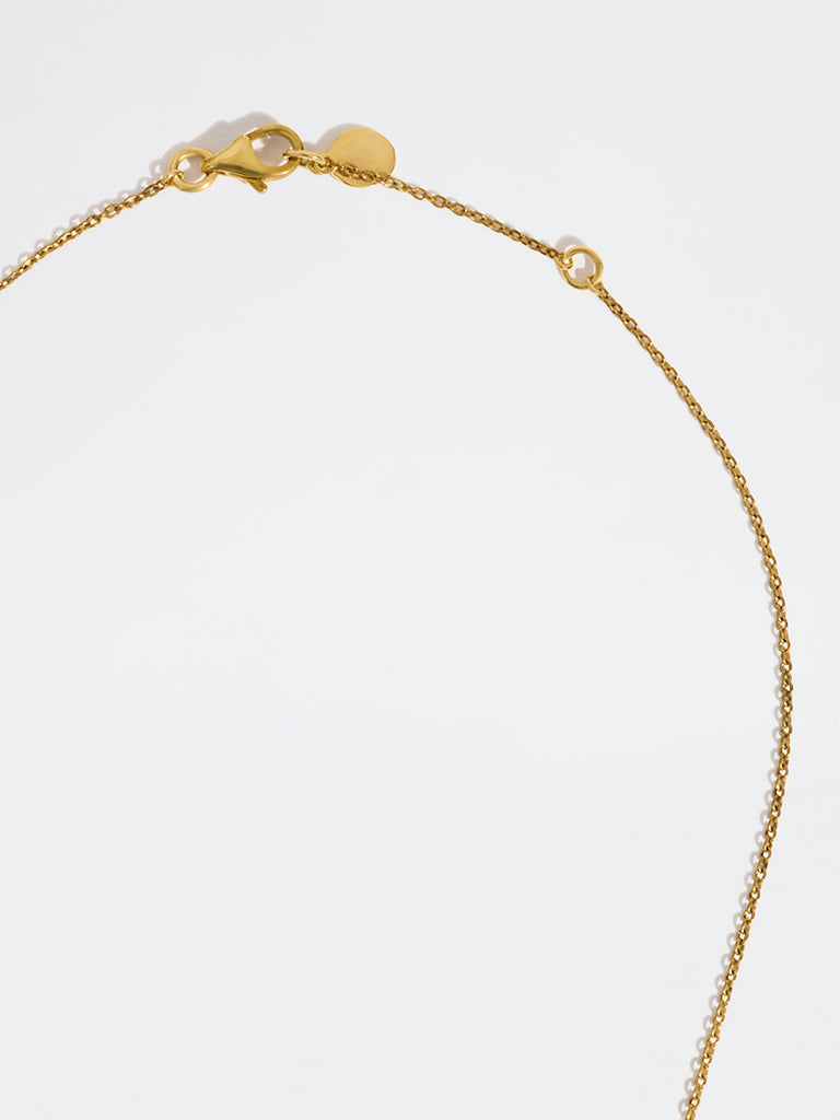 Oval Pave Solitaire Lab Diamond Necklace