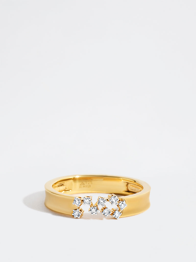 Yellow Lab Diamond Stardust Ring