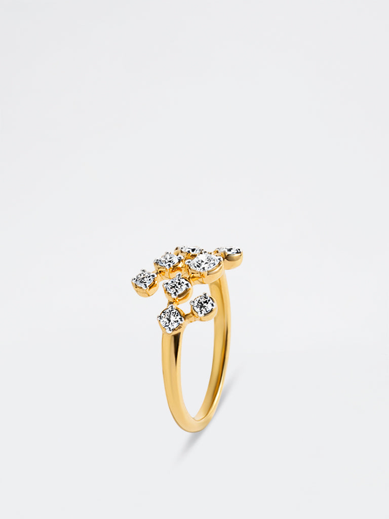 Yellow Lab Diamond Harmony Ring