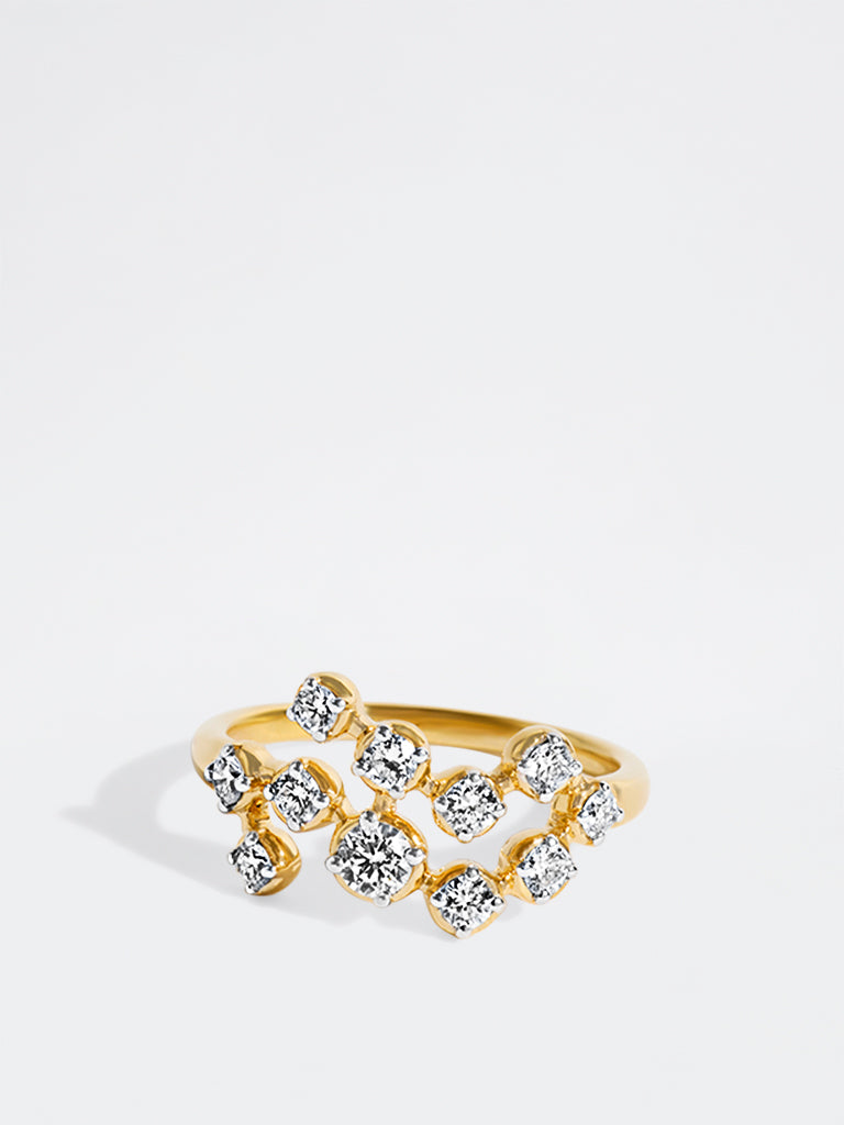 Yellow Lab Diamond Harmony Ring