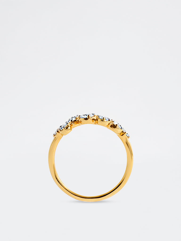 Yellow Lab Diamond Harmony Ring