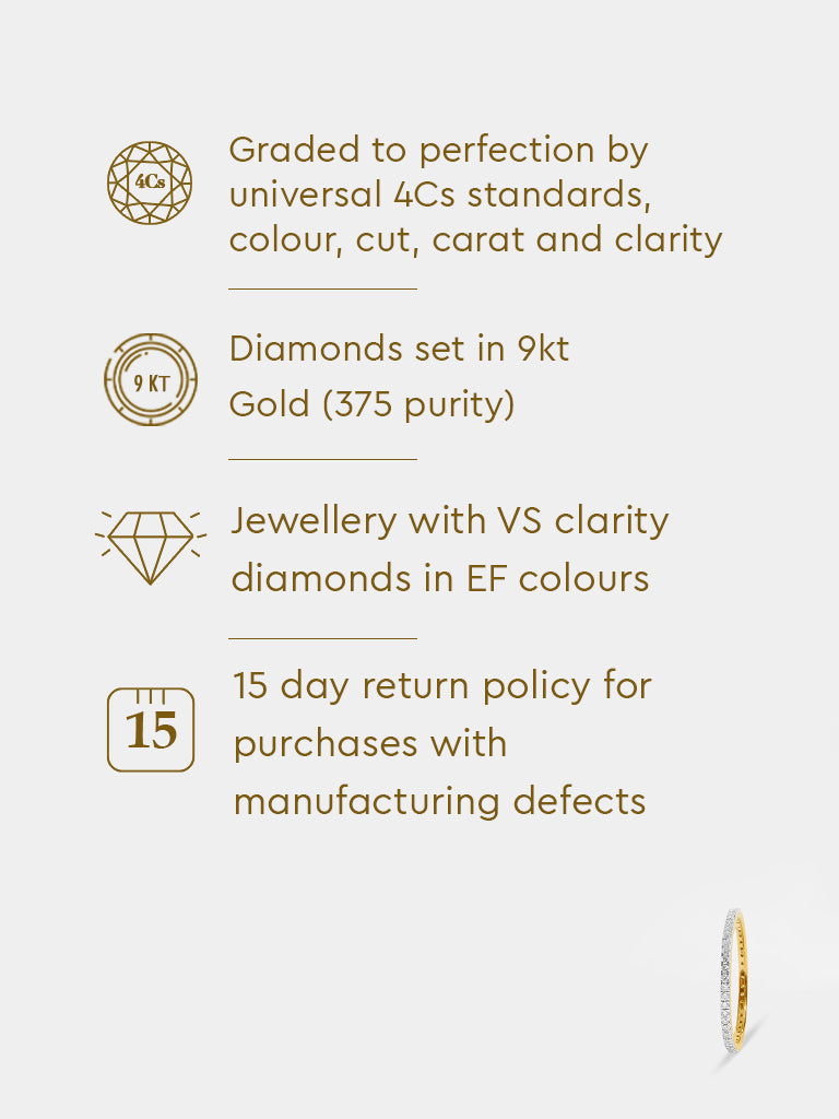 Lab Diamond Eternity Stacker Ring