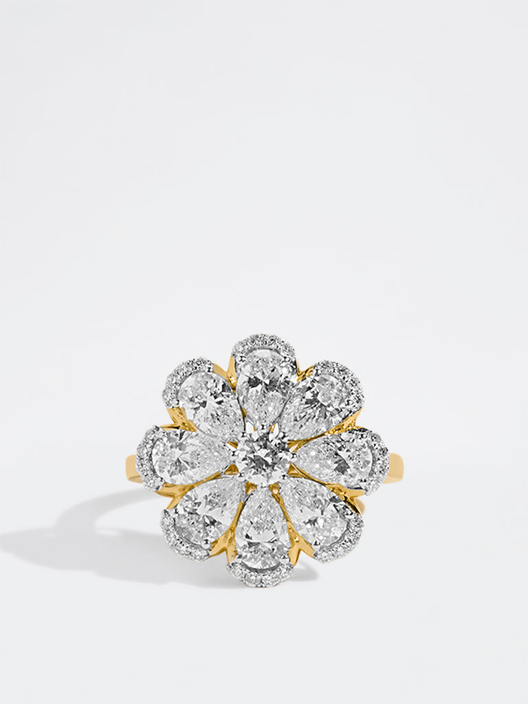 Floral Diamond Ring