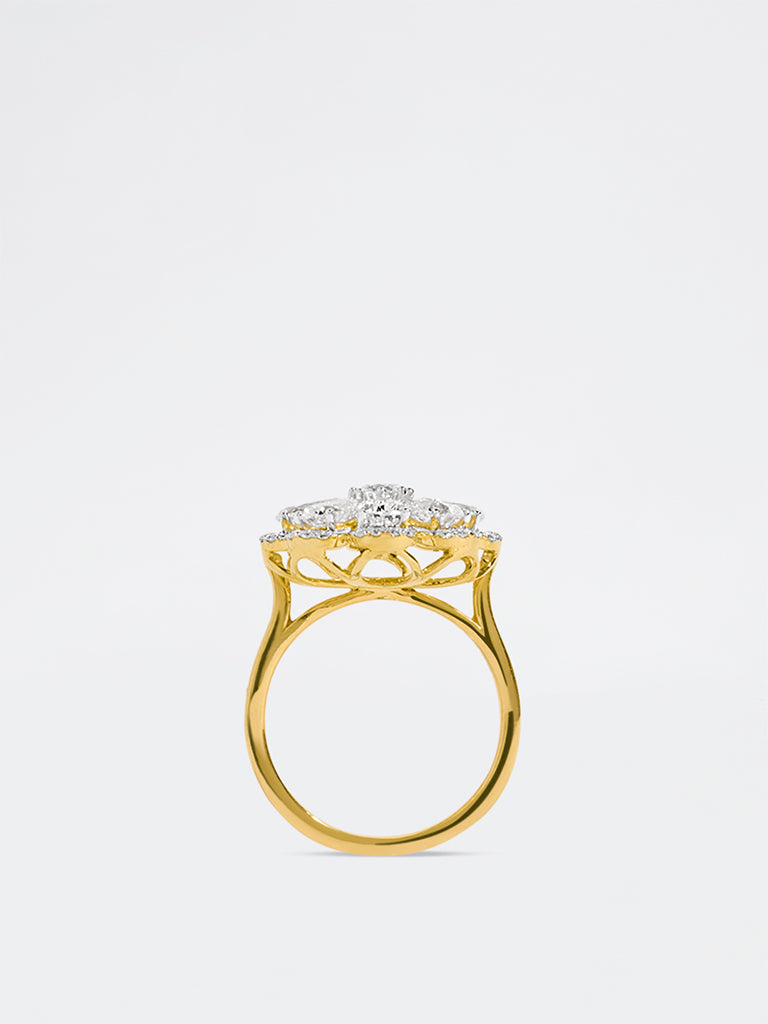 Floral Diamond Ring
