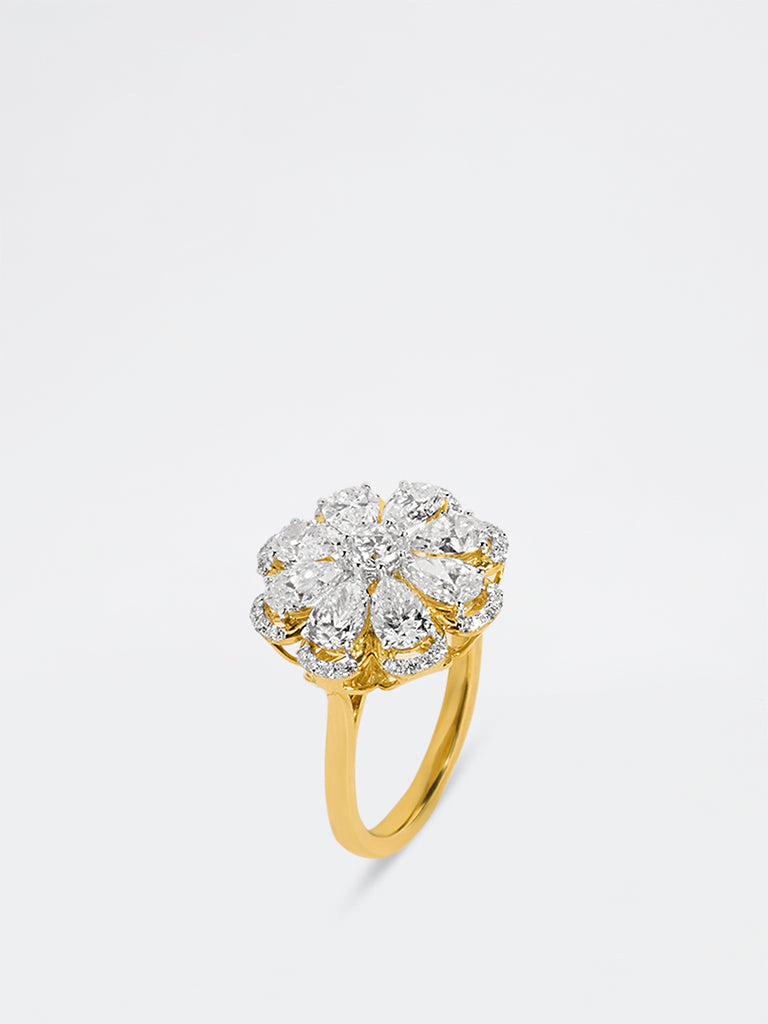 Floral Diamond Ring