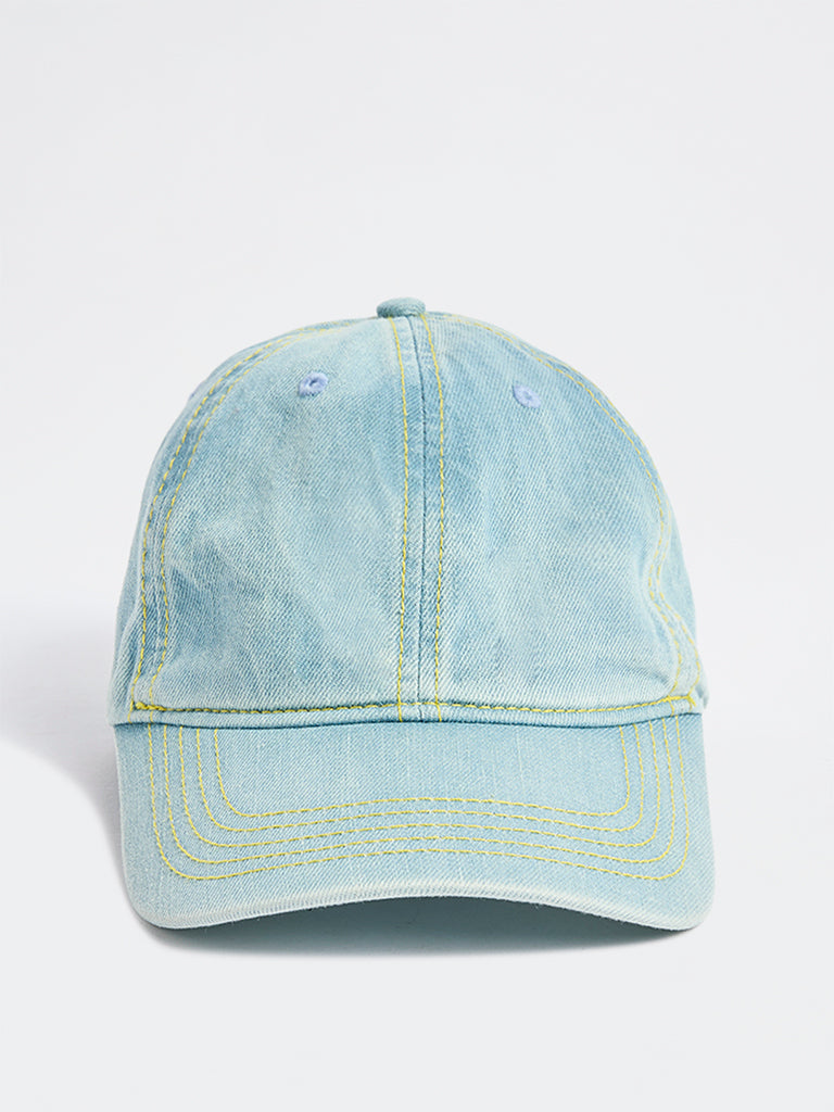 Westside Accessories Blue Denim Twill Cap