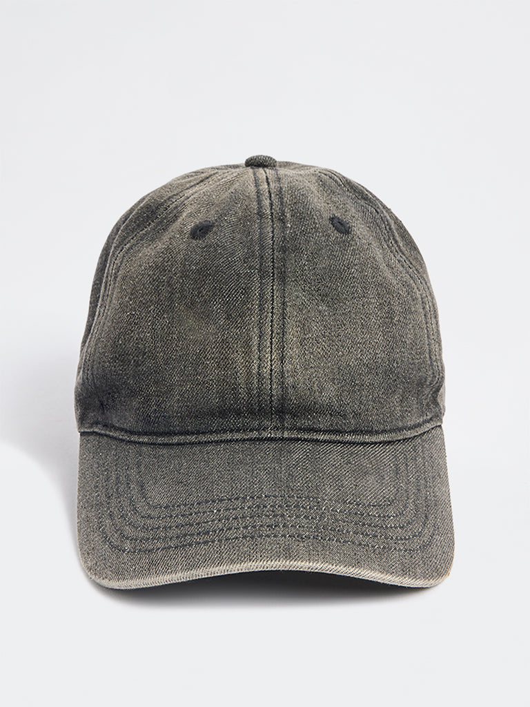 Westside Accessories Black Denim Twill Cap