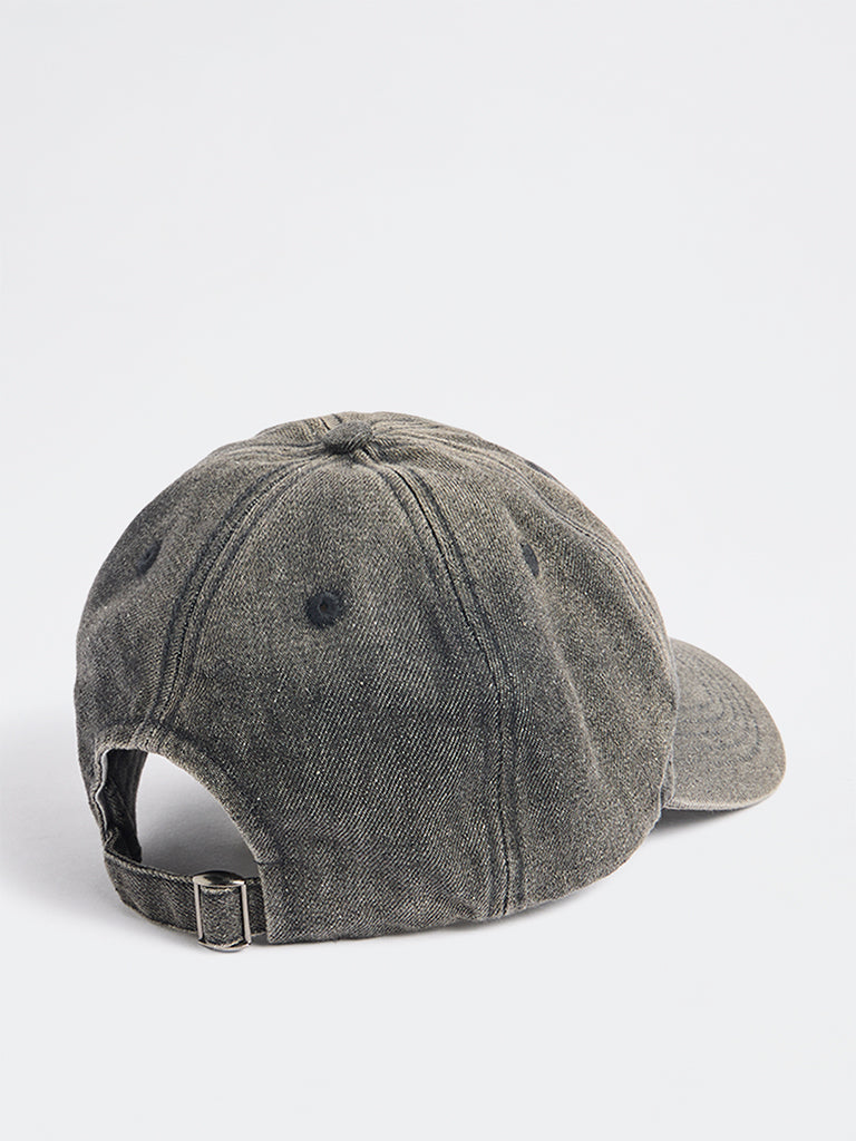 Westside Accessories Black Denim Twill Cap