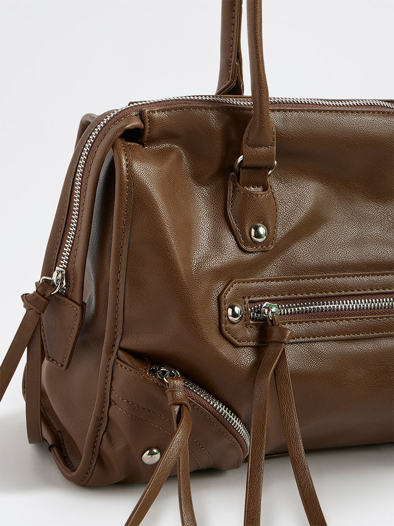Westside Brown Coachella Tote Bag