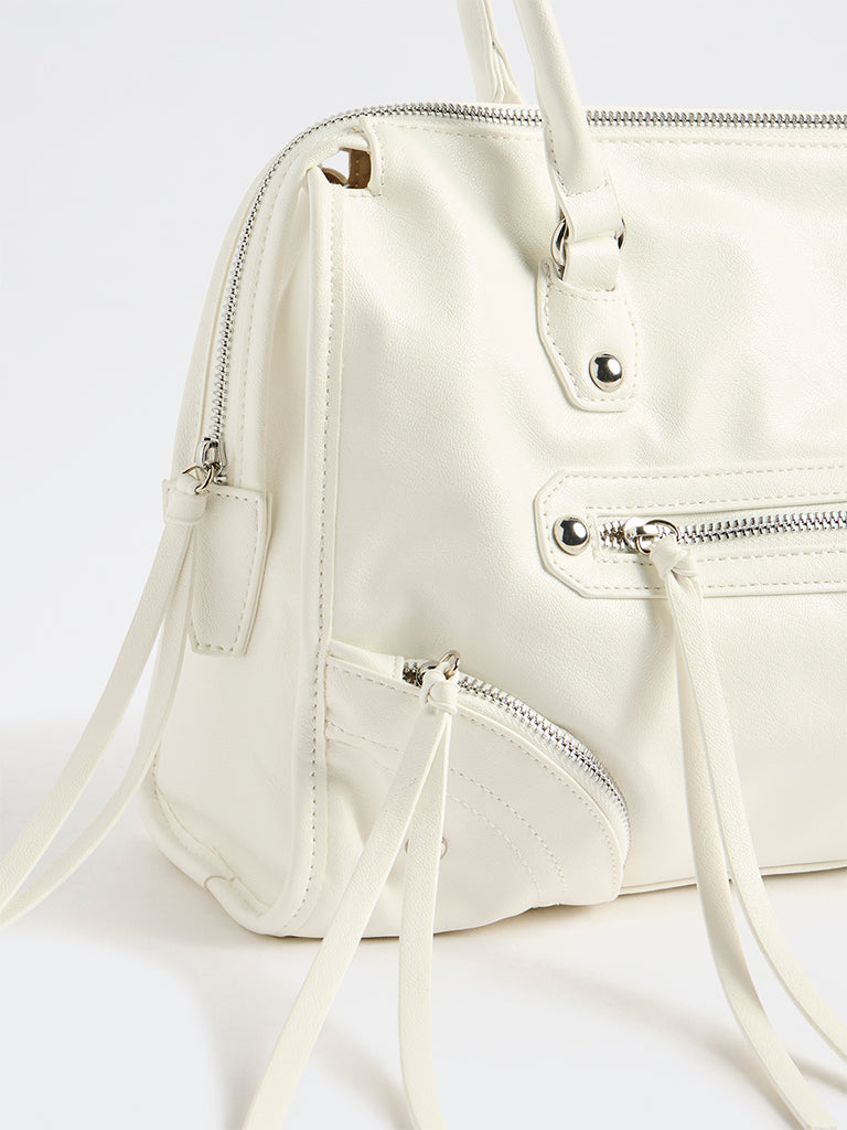 Westside White Coachella Tote Bag