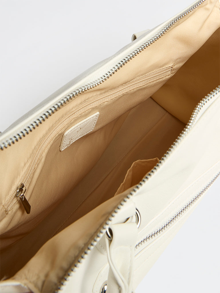 Westside White Coachella Tote Bag