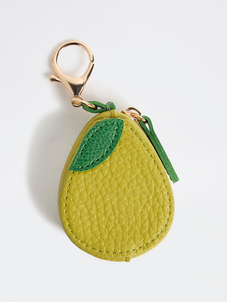 Westside Accessories Green Textured Avocado Bag Charm