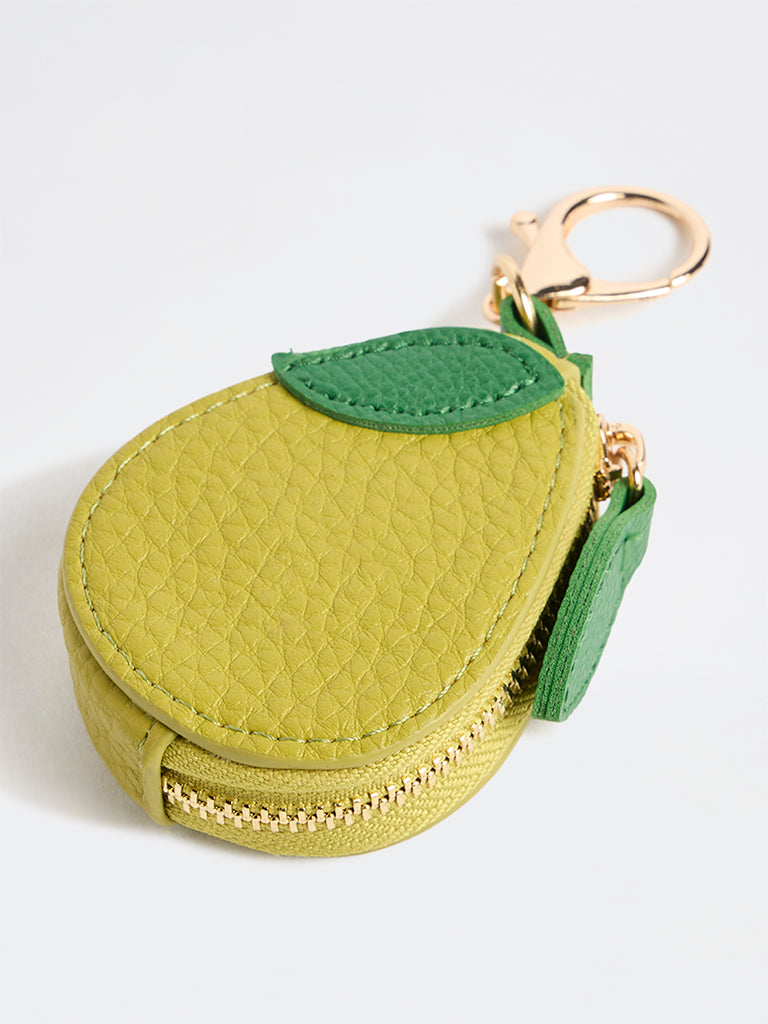 Westside Accessories Green Textured Avocado Bag Charm