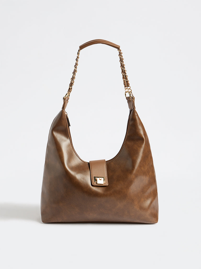 Westside Dark Brown Shoulder Bag